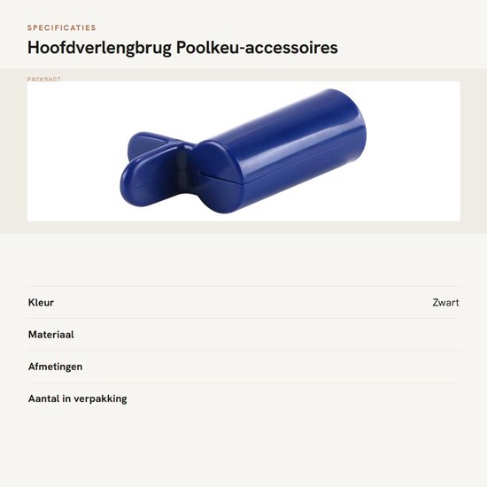 Dailygoods- Hoofdverlengbrug Set van 2 - Poolkeu Accessoires - Brugaccessoires - Kunststof/ABS - Eenvoudig te bevestigen - Verbeter uw poolspel - Biljartbrug van Dailygoods — afbeelding 3