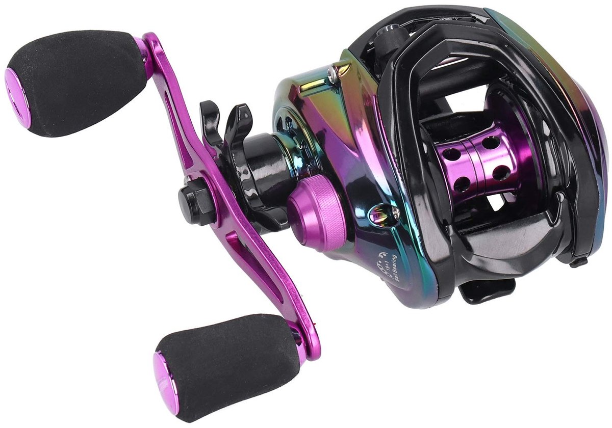 Dailygoods- Baitcast Reel 12 Versnellingen - Magnetische Rem - Lichtgewicht - RVS Lager - Duurzaam Metaal - Stabiliteit op Hoge Snelheid - Viswiel