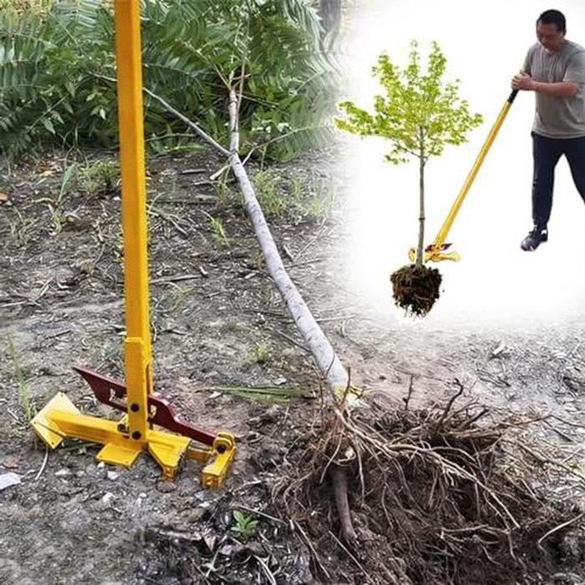Palentrekker - Boomstronkverwijderaar - Tuinonderhoud - Efficiënt hefboomontwerp - 137 cm - Zwart