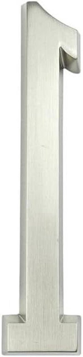 Huisnummer Zelfklevend - Nummer Deur Brievenbus - Huis Markeren - Waterdicht Roestvrij - 101 mm - Zilver