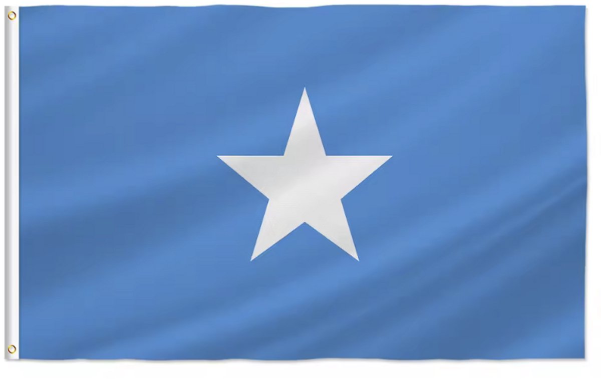 Somalische vlag - Vlag van Somalië - 150/90CM - Polyester - WK - Landen - Vlaggen - CHPN
