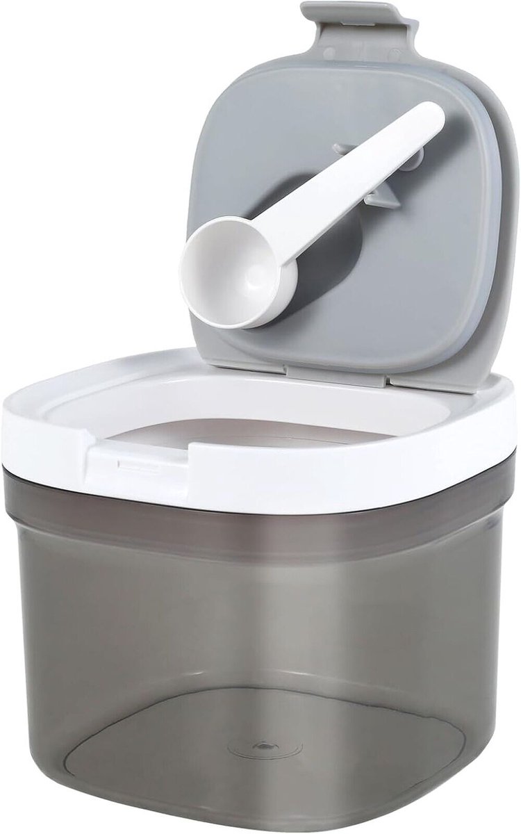 QTTVBTNA – Koffieblik - Voedselopslagcontainer - Luchtdichte Sluiting - Stapelbaar Ontwerp - BPA-vrij Kunststof - Ruimtebesparende Organisatie - 800ML - 1 Stuk