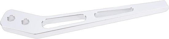 Gebogen Versnellingshendel - Schakelarm Aluminium - Prestatiegericht Rijden - Ergonomische Pasvorm - 10 Inch - Aluminiumkleur — afbeelding 5