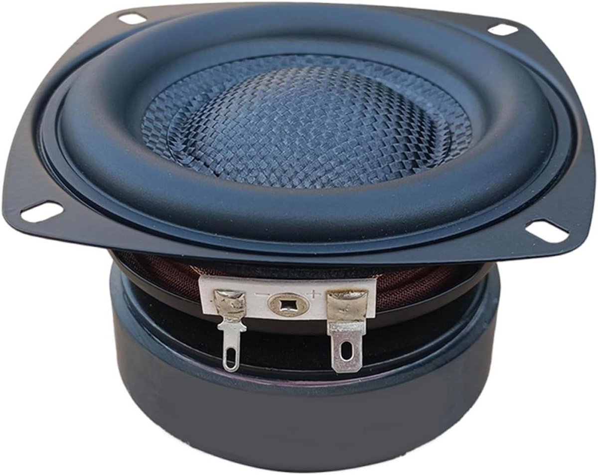Woofer Luidspreker - Bas Luidspreker - Home Theater Geluid - Glasvezel Geweven Bassin - 40W - Zwart