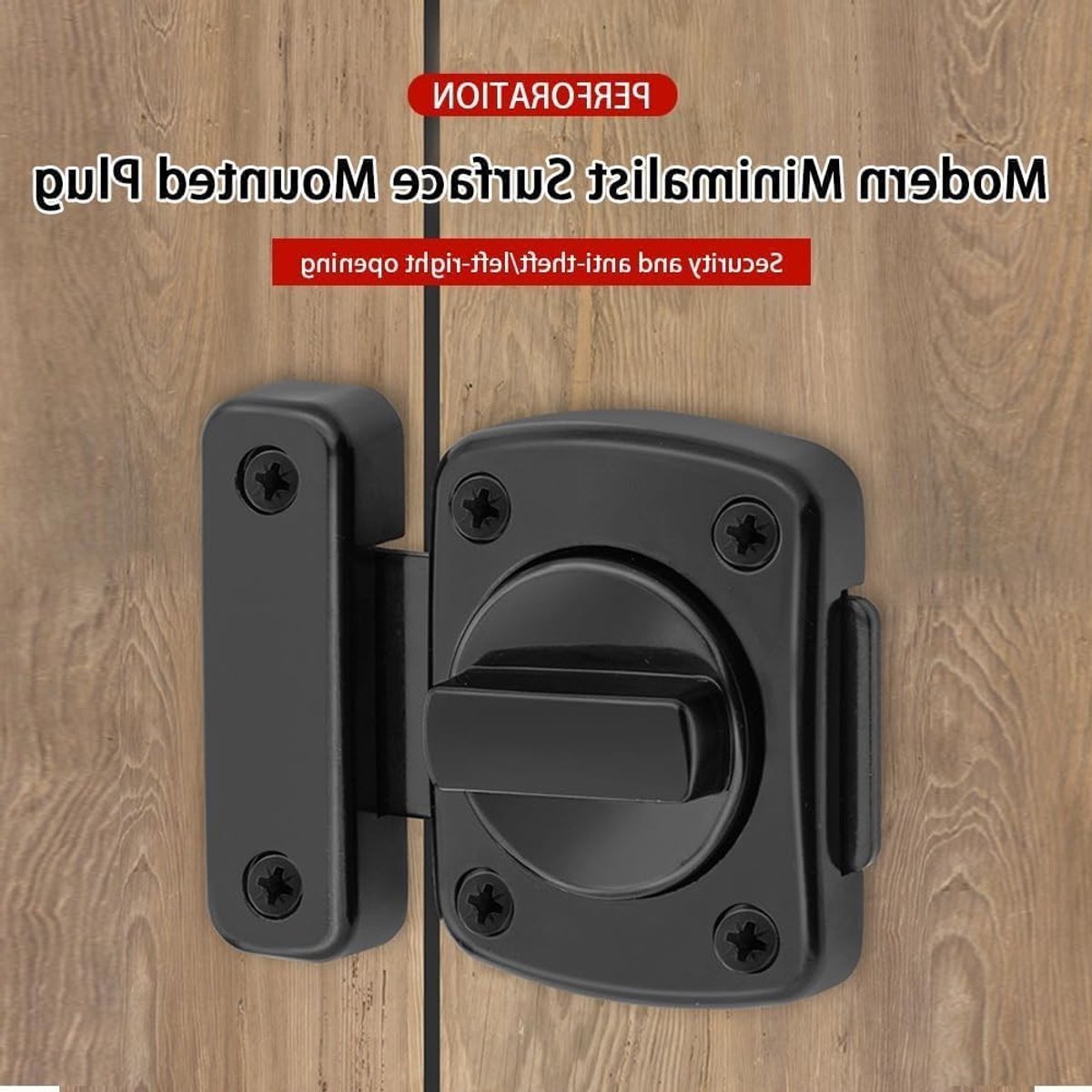 Veiligheidsdeurslot met Draaibolts, Deurslot en Diefstalbeveiliging voor Keuken, Slaapkamer, Badkamer en Studio