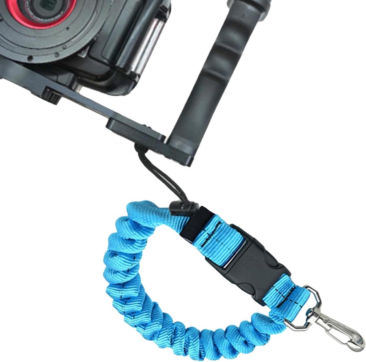 Duikcamera Lanyard - Clip Lanyard - Onderwater Fotografie - Quick Release Gesp - 26.3 cm - Zwart