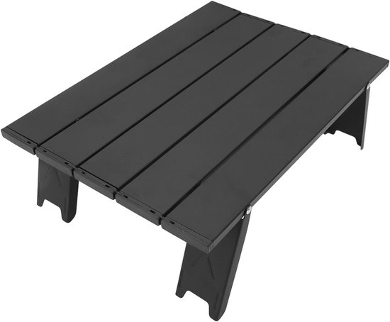 Opvouwbare Strandtafel - Campingtafel Lichtgewicht - Buitenactiviteiten Genieten - Duurzame Aluminium Constructie - 40 x 28 cm - Zilver — afbeelding 5
