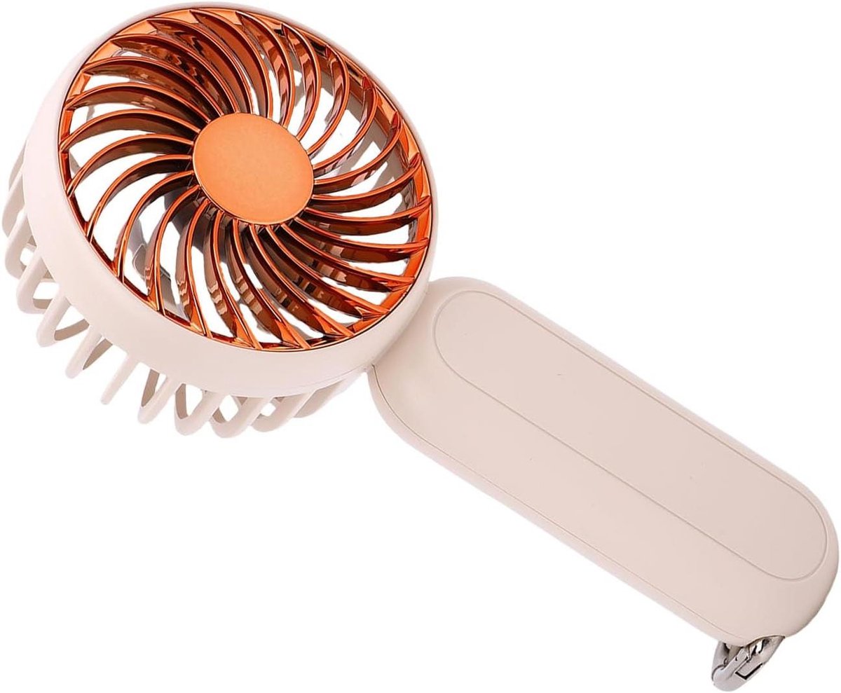 Handventilator - Draagbare koeler - Reizen en kantoor - Stille werking - 15x7x4 cm - Zwart