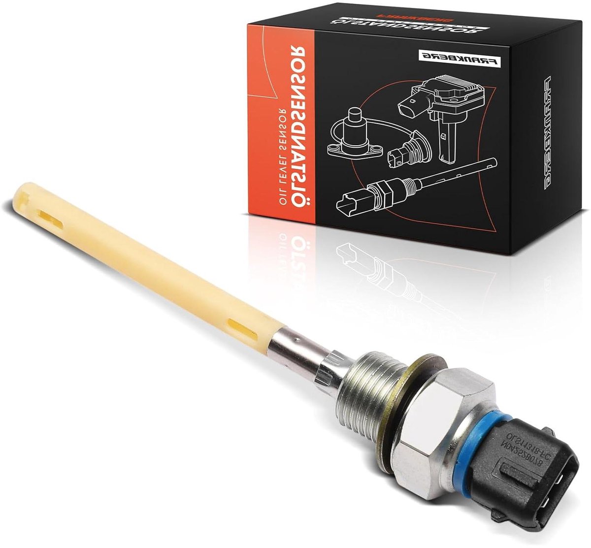 Oliepeilsensor - Niveausensor Motor - Motoronderhoud Auto - Directe Vervanging - 12.5 cm - Zwart