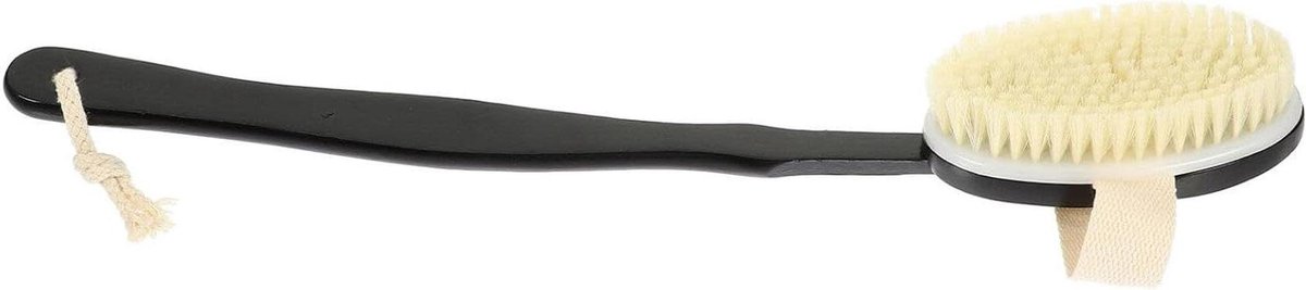 Badkamer Borstel - Lange Steel - Lichaam Reinigen - Comfortabele Textuur - 42 cm - Grijs