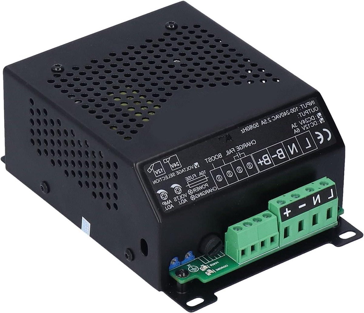 Intelligente Acculader - Diesel Acculader - Batterijen Opladen - Dubbele Spanningsselectie - 3 Ampère - Zwart