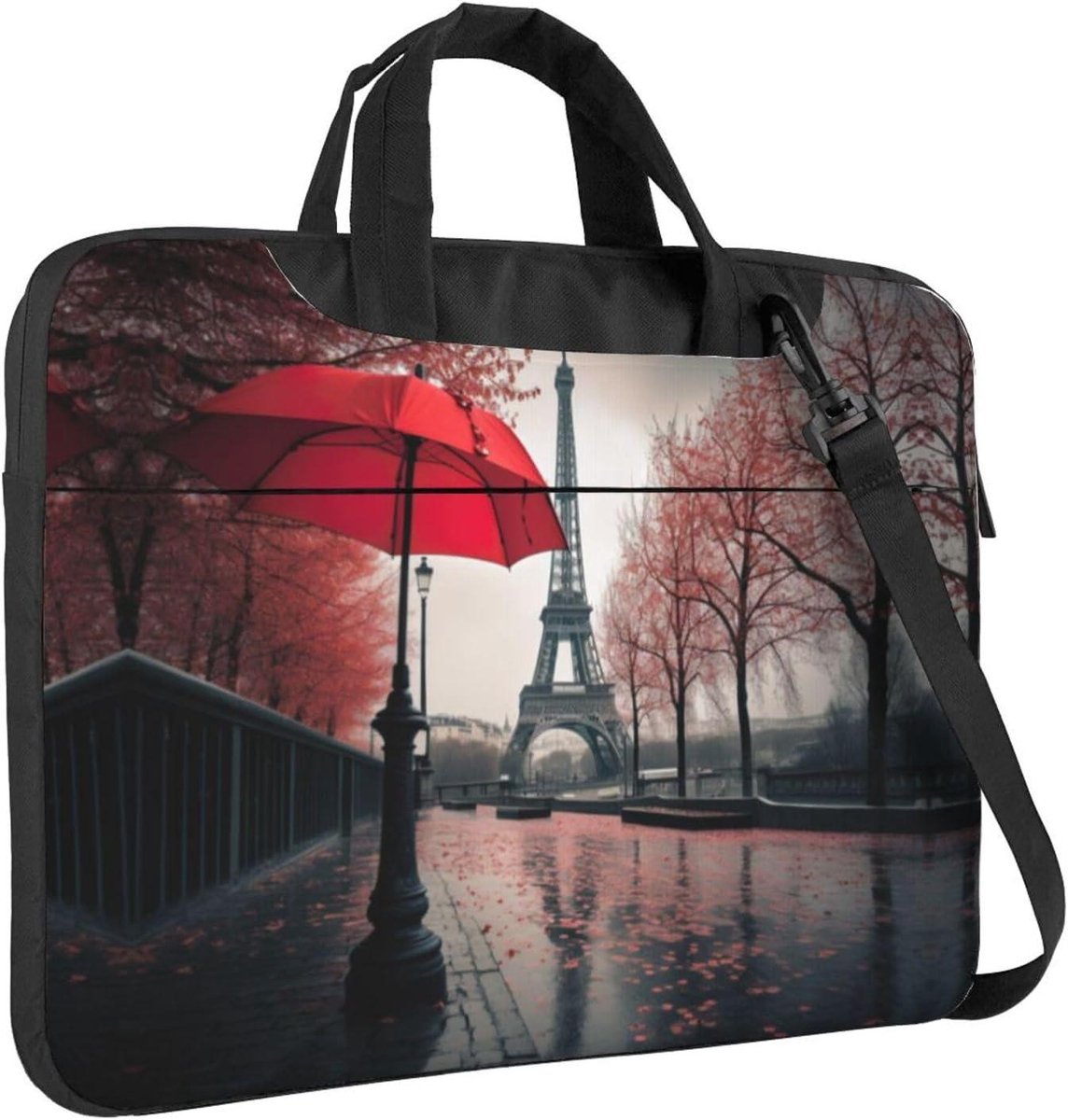 Laptoptas Schoudertas - Computer Tas - Zakelijk Vervoer - Ultradun Ontwerp - 40 cm - Zwart