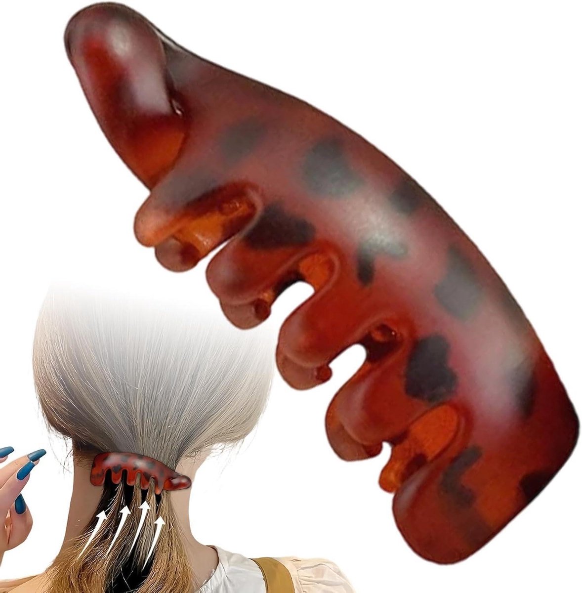 Bananenclip Hars - Haar Klem - Dagelijkse Styling - Antislip Grip - Lichtgewicht Ontwerp - Mat