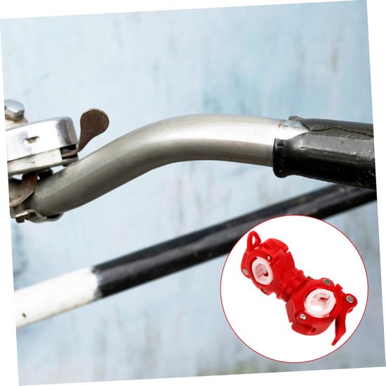 Stokhouder Fiets - Universele Stuurhouder - Zaklamp Monteren - Snelontgrendelingsmechanisme - 10 cm Lengte - Rood — afbeelding 2