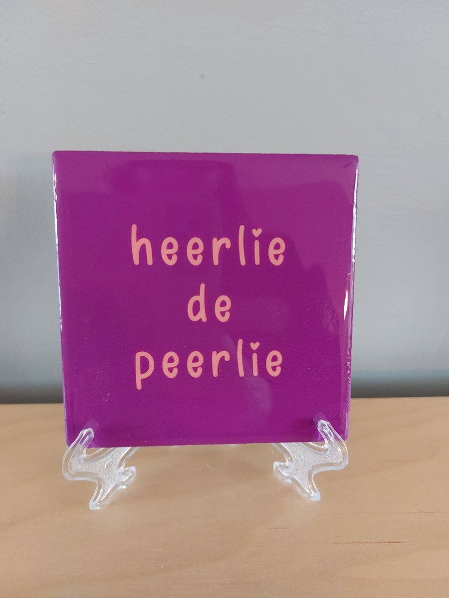 Tegeltje heerlie de peerlie
