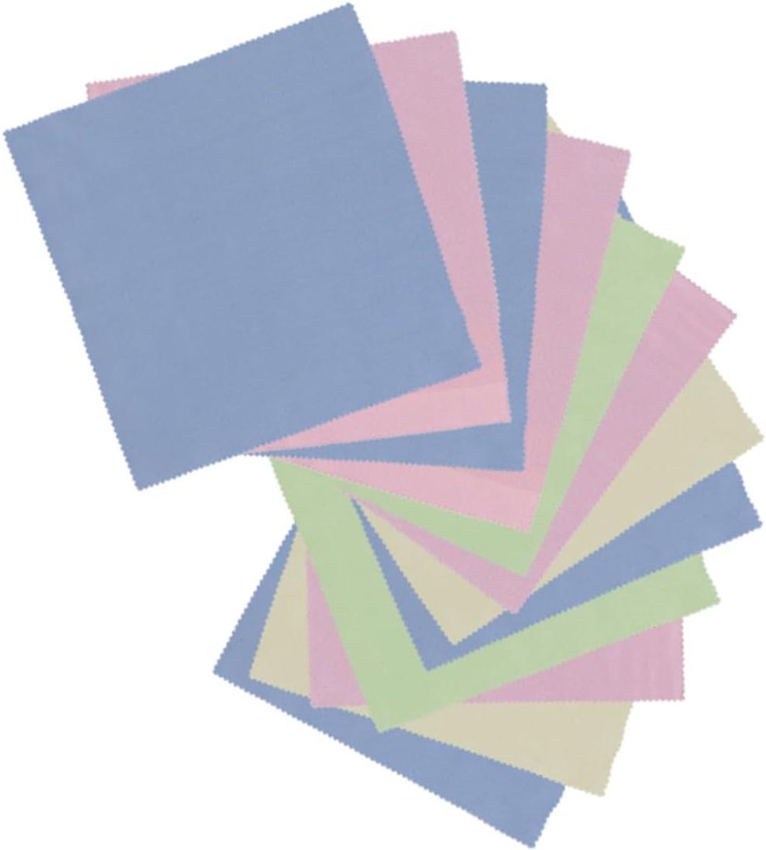 Poetsdoeken - Microvezeldoekjes - Scherm Reinigen - Pluisvrij - 12 Stuks - Multicolor