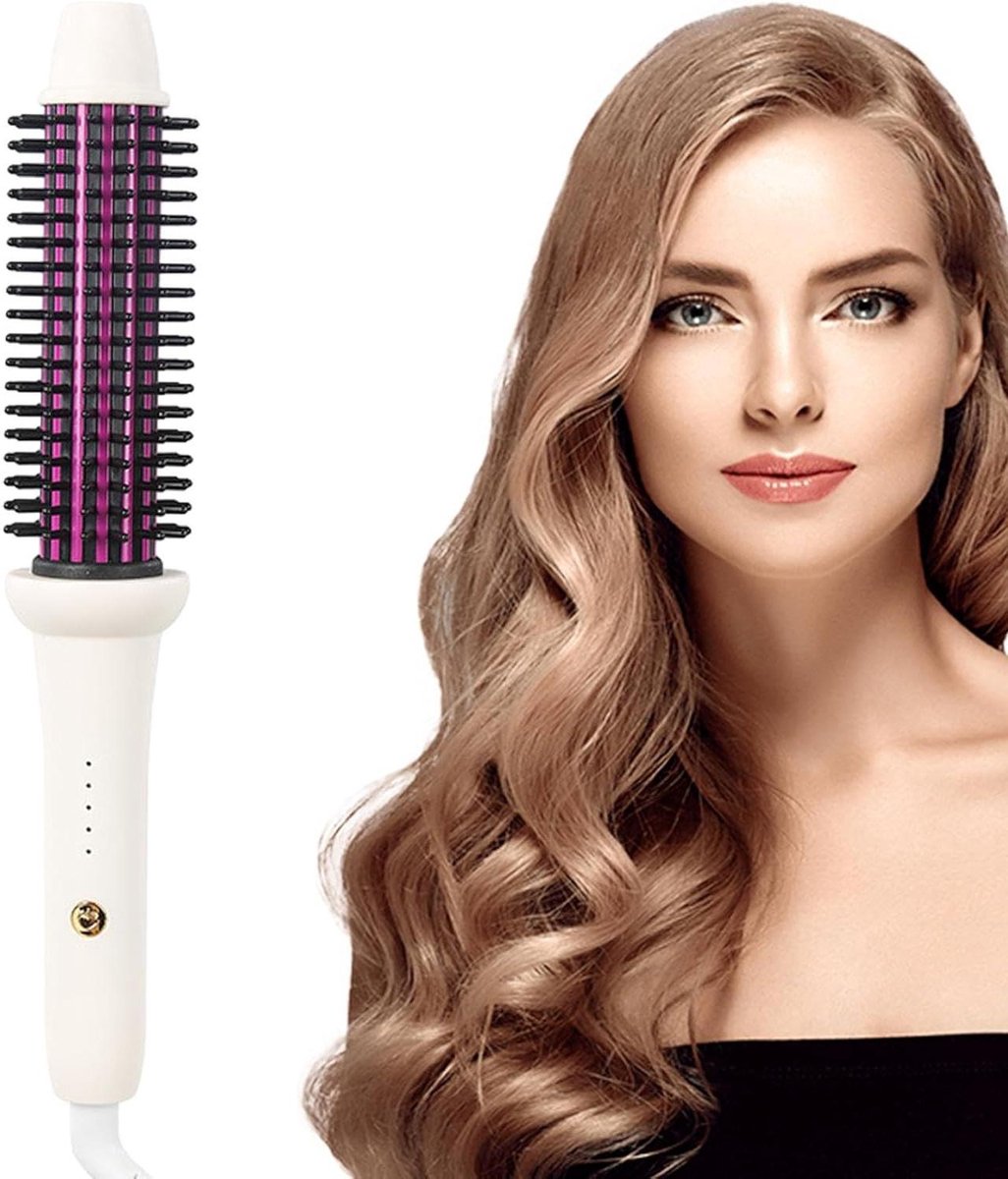 Haarrolborstel - Stijltang Krulborstel - Dagelijks Haar Stylen - Snelle PTC Opwarming - 28 mm - Zwart