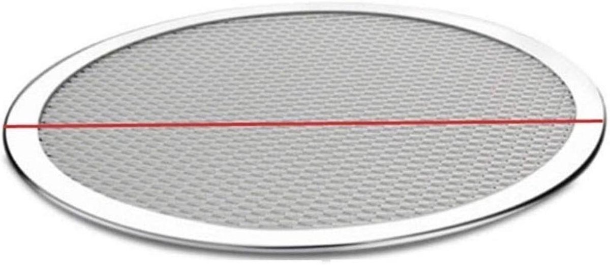 Pizzapan - Bakplaat - Pizza bakken - Antiaanbaklaag - 30 cm - Zwart