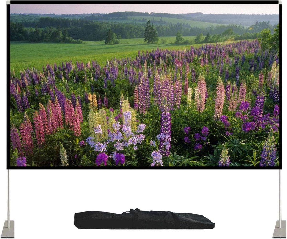 Projectiescherm - Filmscherm Beamer - Home Cinema Ervaring - Kreukvrij Ontwerp - 120 Inch - Wit