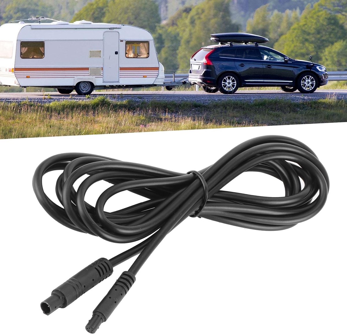 Innovra - Dailygoods - Dailygoody - Achteruitrijcamera Verlengkabel - 5-Pin Verbinding - 2.5m Lengte - Geschikt voor Truck en RV - Verhoogt Veiligheid - Eenvoudige Installat...