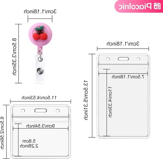 Retractable badge reel met 8 ID-kaarthouders voor gebruik in kantoren, scholen en fabrieken, ideaal voor identificatie en organisatie — afbeelding 5