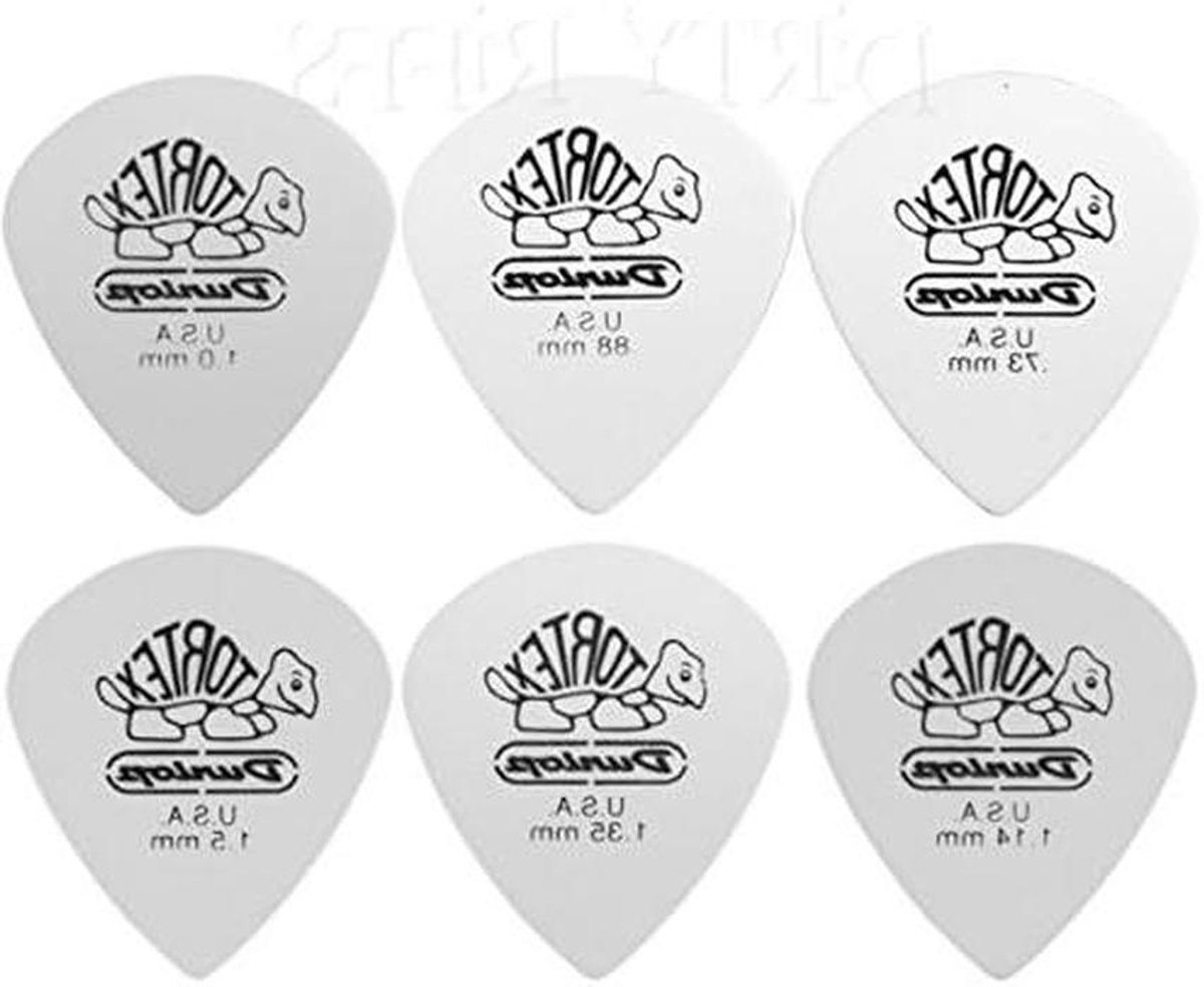 Gitaar Plectrums - Plectrums Set - Muziek Maken - Diverse Diktes - 24 Stuks - Wit