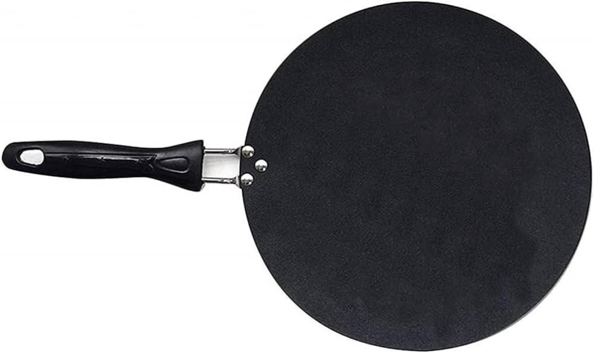 Pannenkoekenpan - Crêpe pan - Gebak maken - Verdikte constructie - 30 cm - Zwart