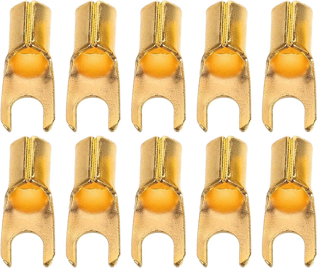 Audio Terminal Blokken - Speaker Connectoren - Auto Audio - Gouden Verguld - 100 Stuks - Goud