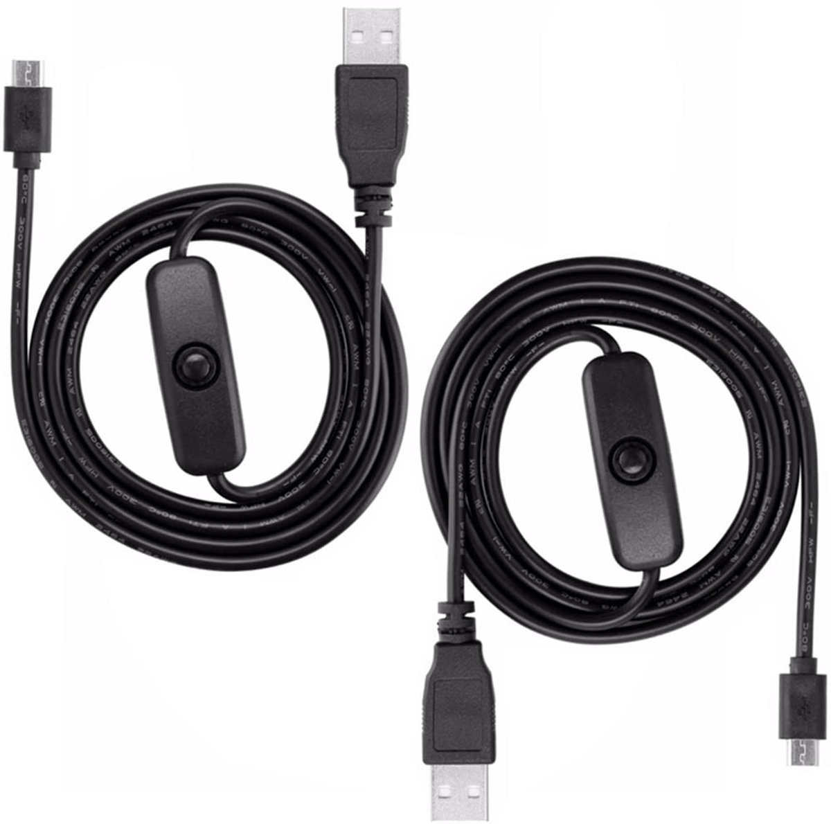 Dailygoods - Micro USB Aan/Uit Schakelkabel voor Raspberry Pi 4
