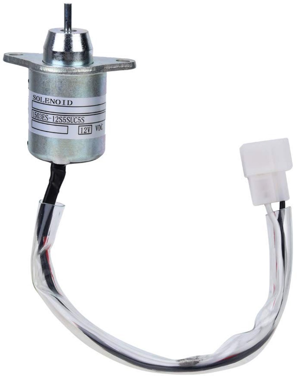 Dailygoods - Dailygoody - Solenoïde Ventiel - 12V Vervangingsonderdeel - Hoge Kwaliteit - Geschikt voor Yanmar en Cummins - Betrouwbare werking - Duurzaam materiaa