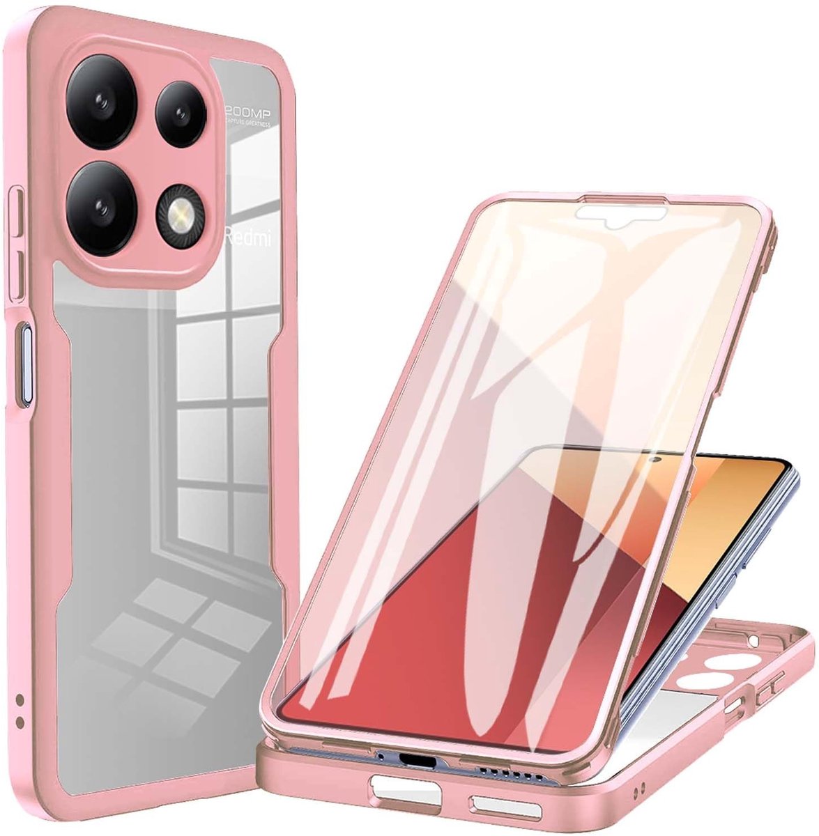 Dailygoods - Hoesje voor Xiaomi Redmi Note 13 Pro 4G / Poco M6 Pro 4G met Schermbeschermer