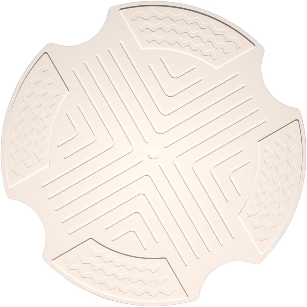 Siliconen Verwarmingsmat - Airfryer Overtrek - Keuken Beschermen - Antislip Flexibel - 26.5 cm - Beige