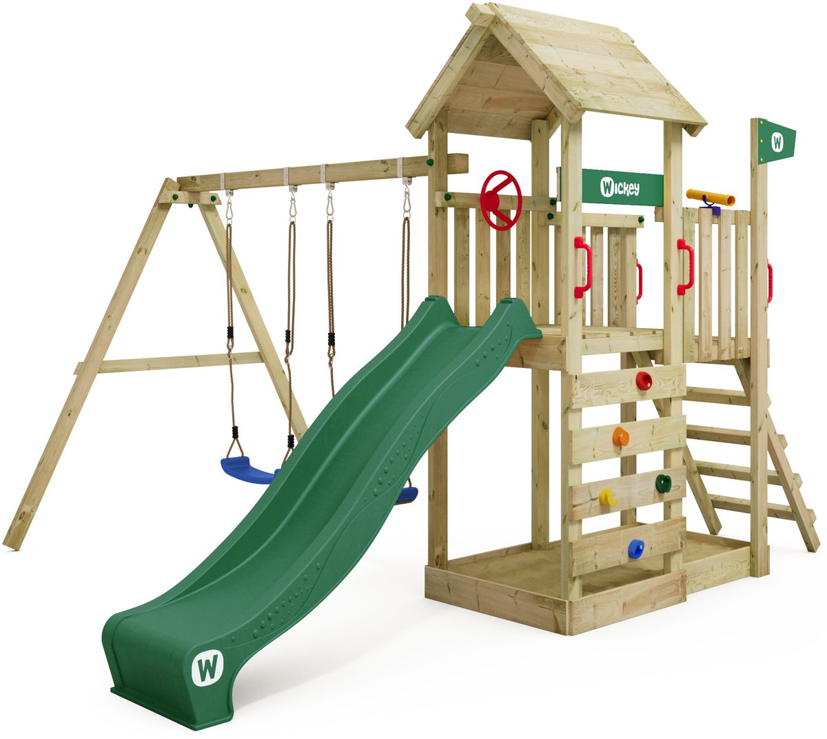Wickey MultiFlyer Speeltoestel Houten Dak