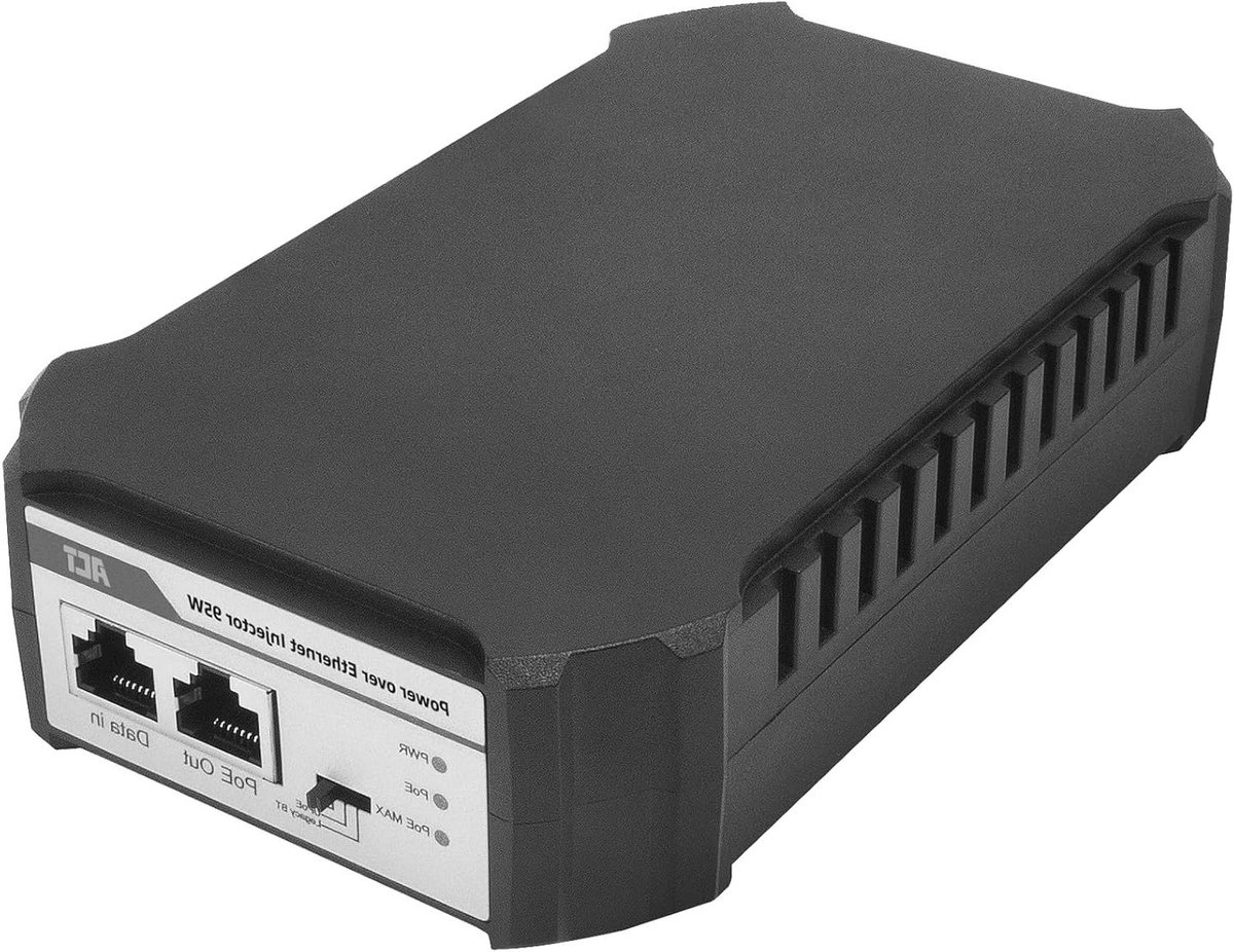 PoE Injector - Netwerk Voeding - Netwerk Apparaten Voeden - 95 Watt Vermogen - Gigabit Ethernet - Zwart