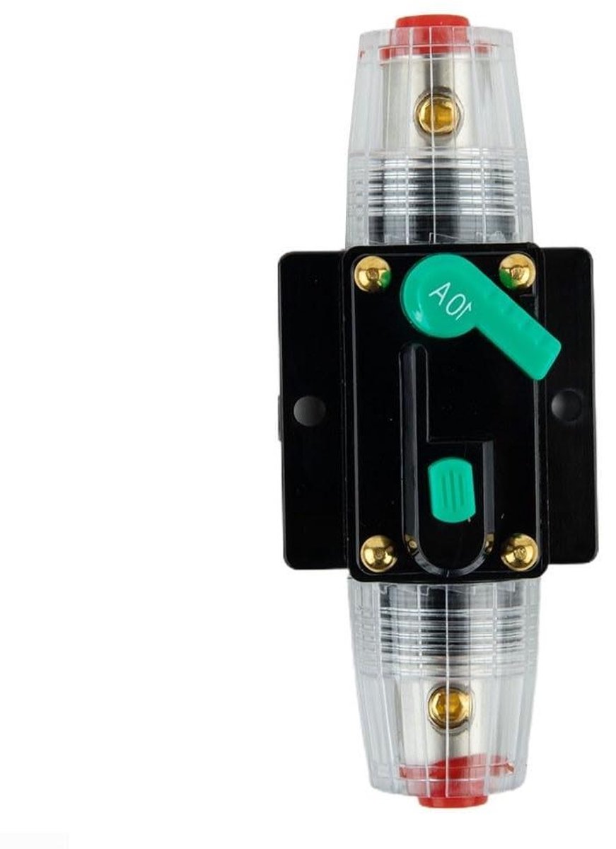 Stroomonderbreker Zekering - Automatische Schakelaar - Voertuig Bescherming - Handmatige Reset - 10 Ampère - Zwart