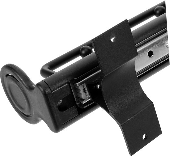 Garderobestang Telescopisch - Kaststang Uitschuifbaar - Kleding Opbergen - Verstelbare Lengte - 40 cm - Zwart — afbeelding 5