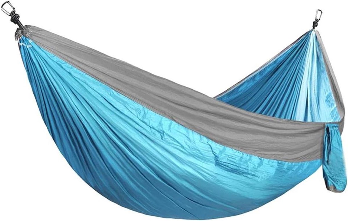 Draagbare hangmat, dubbele en enkele hangmat, draagbare hangmat, lichtgewicht nylon parachute hangmatten, kampeeraccessoires ，Hangmat
