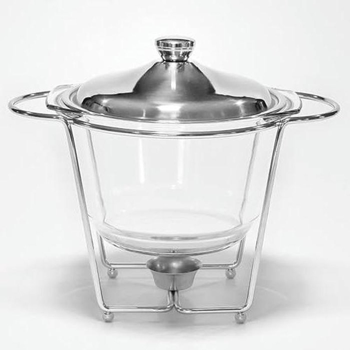 Voedselverwarmer Set Buffet Warmhouder Feestelijke Gelegenheden Zichtbare Glazen Pan 4 Qt Capaciteit Goud