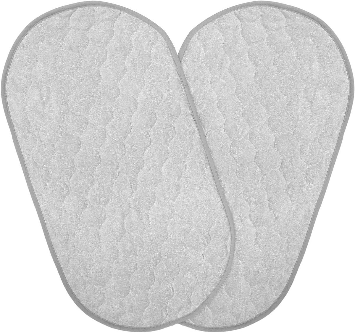 Baby Verschoonmatten - Wasbare Pads - Onderweg Luiers - Waterdichte Laag - 2 Stuks - Grijs
