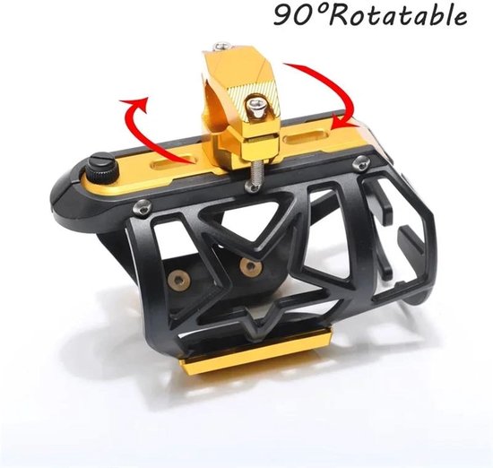 Motorfiets Bekerhouder - Drankhouder Motor - Hydratatie Onderweg - Stabiele Bevestiging - 100 Gram - Titanium — afbeelding 3