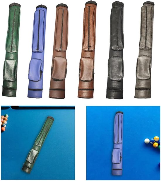 Biljartkeu Tas - Pool Stick Houder - Veilig Transport - Ruimte voor Accessoires - 81 x 7 x 8 cm — afbeelding 3