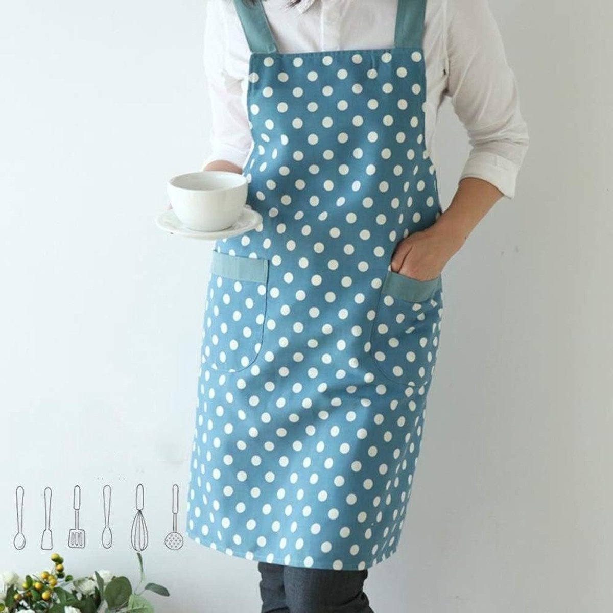 Mode Schort - Keuken Taille - Thuis Gebruik - Katoen Materiaal - 745 x 805 cm - Uniek