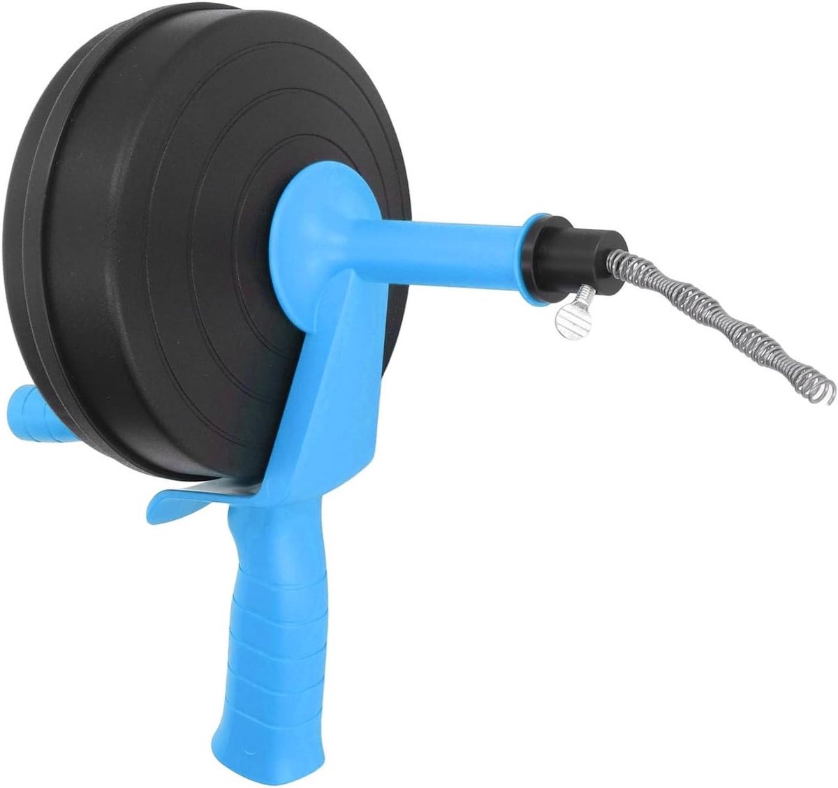 Ontstopper Riool - Pijp Reiniger - Verstopping Verhelpen - Dubbele Bediening - 10 Meter - Zilver