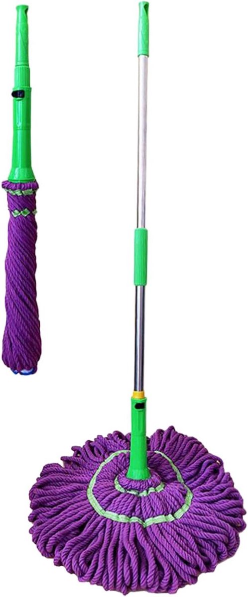 Twist Dweil - Draai Mop - Vloeren Reinigen - Eenvoudig Uitwringen - Telescopisch - Multikleur
