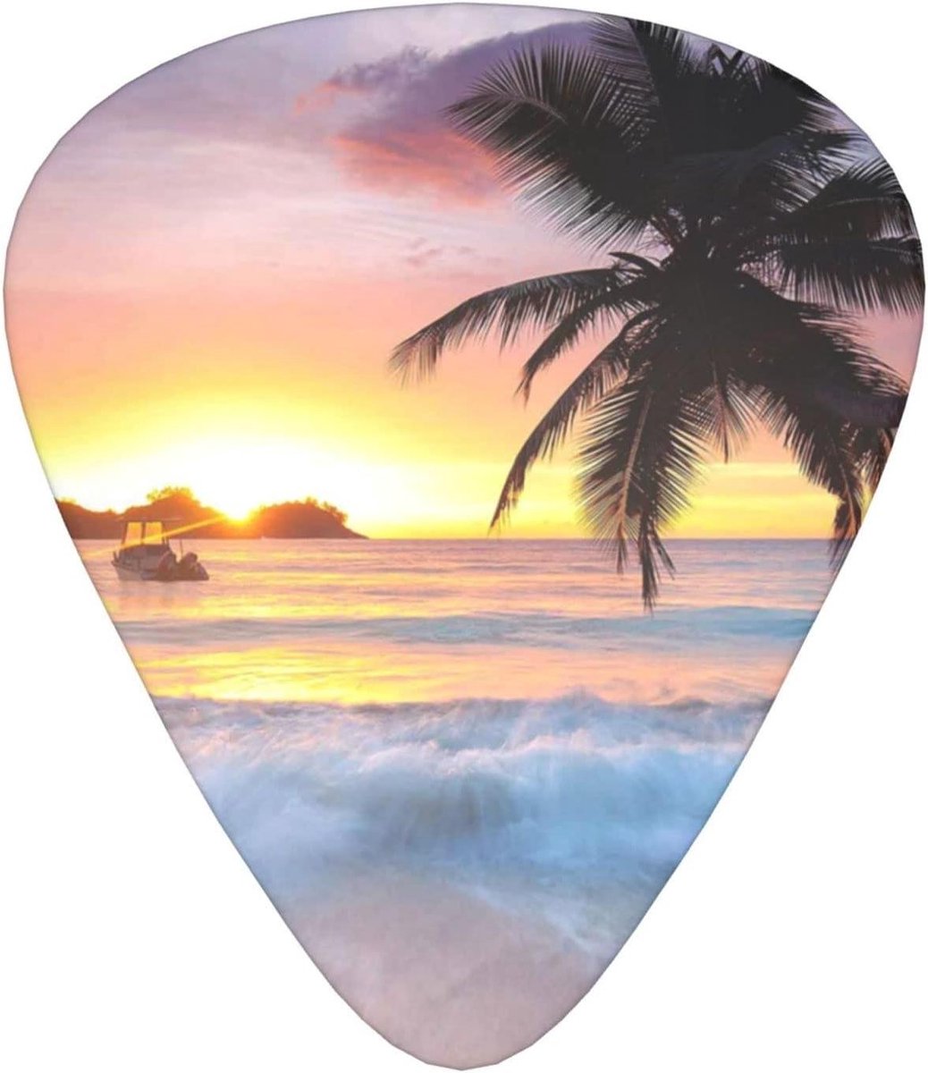 Gitaar Plectrums - Plectrum Set - Muziek Maken - Verschillende Diktes - 12 Stuks - Tropisch