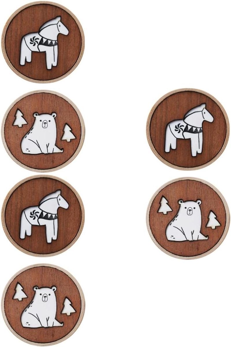 Flesopener Set - Koelkastmagneet Opener - Drankjes Openen - Decoratieve Uitstraling - 6 Stuks - Diverse Kleuren