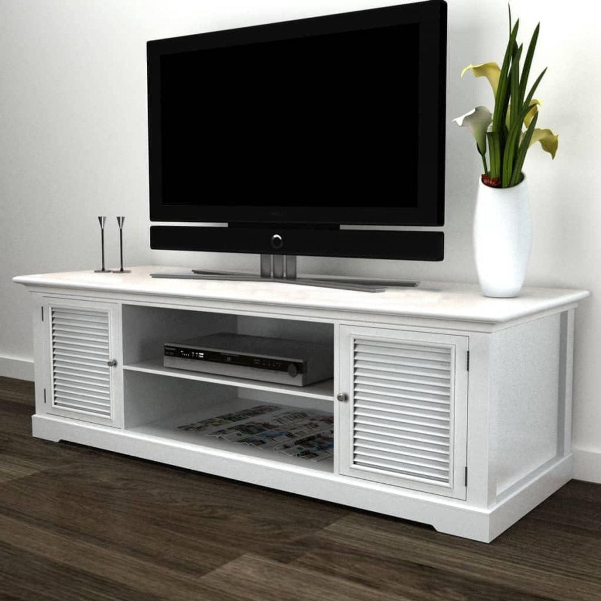 TV-kast wit hout hangkast tv kast sideboard hangend woonkamer kast