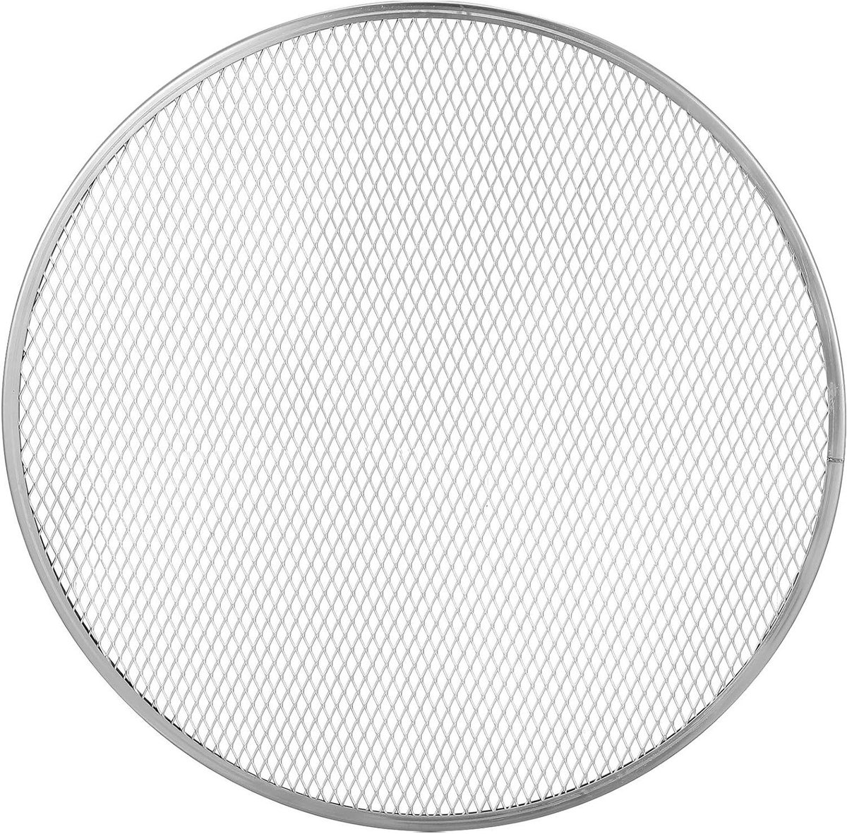 Rond Pizzarooster - Bakplaat Oven - Pizza Bakken - Antiaanbaklaag - 355 cm - Zilver