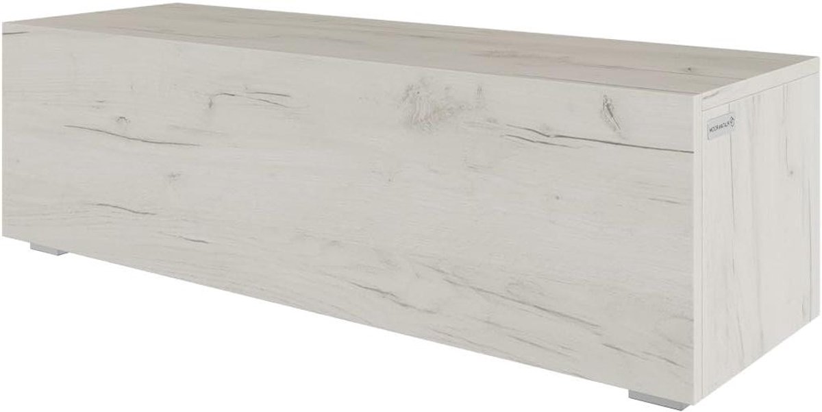 TV-meubel - Lowboard Kast - Woonkamer Inrichting - Hangend of Staand - 105 cm - Wit Eiken