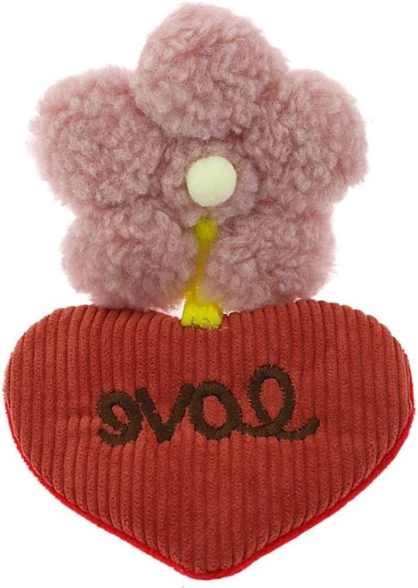 Haarclip Hart Bloem - BB clip - Gezicht Wassen - Fijn Handgemaakt - 130 gram - Rood